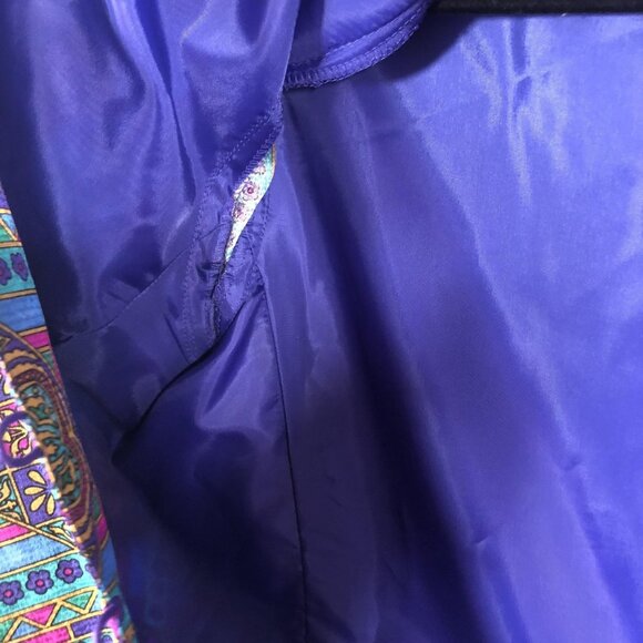 Vintage Adrianna Papell Jacket Womens 12 Silk Teflon Protector Safe Vintage Styl - Picture 14 of 16